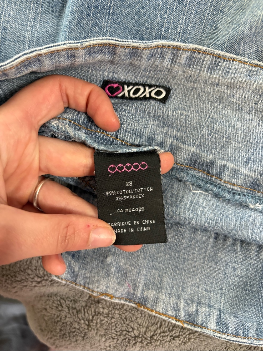 XOXO Light Blue Denim Pleated Mini Skirt - Picture 4 of 4